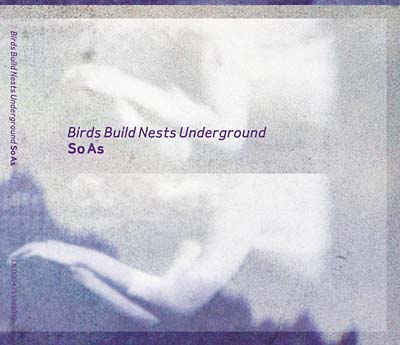 BIRDS BUILD NESTS UNDERGROUND - So As - CD