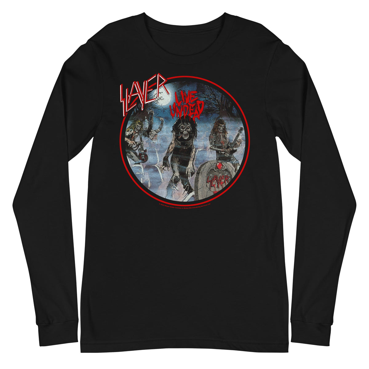 Slayer - Death Rock Long Sleeve T-Shirt - Black