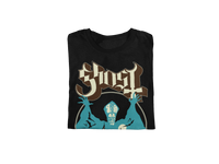 Ghost - Castle Jumbo Print T-Shirt - Black