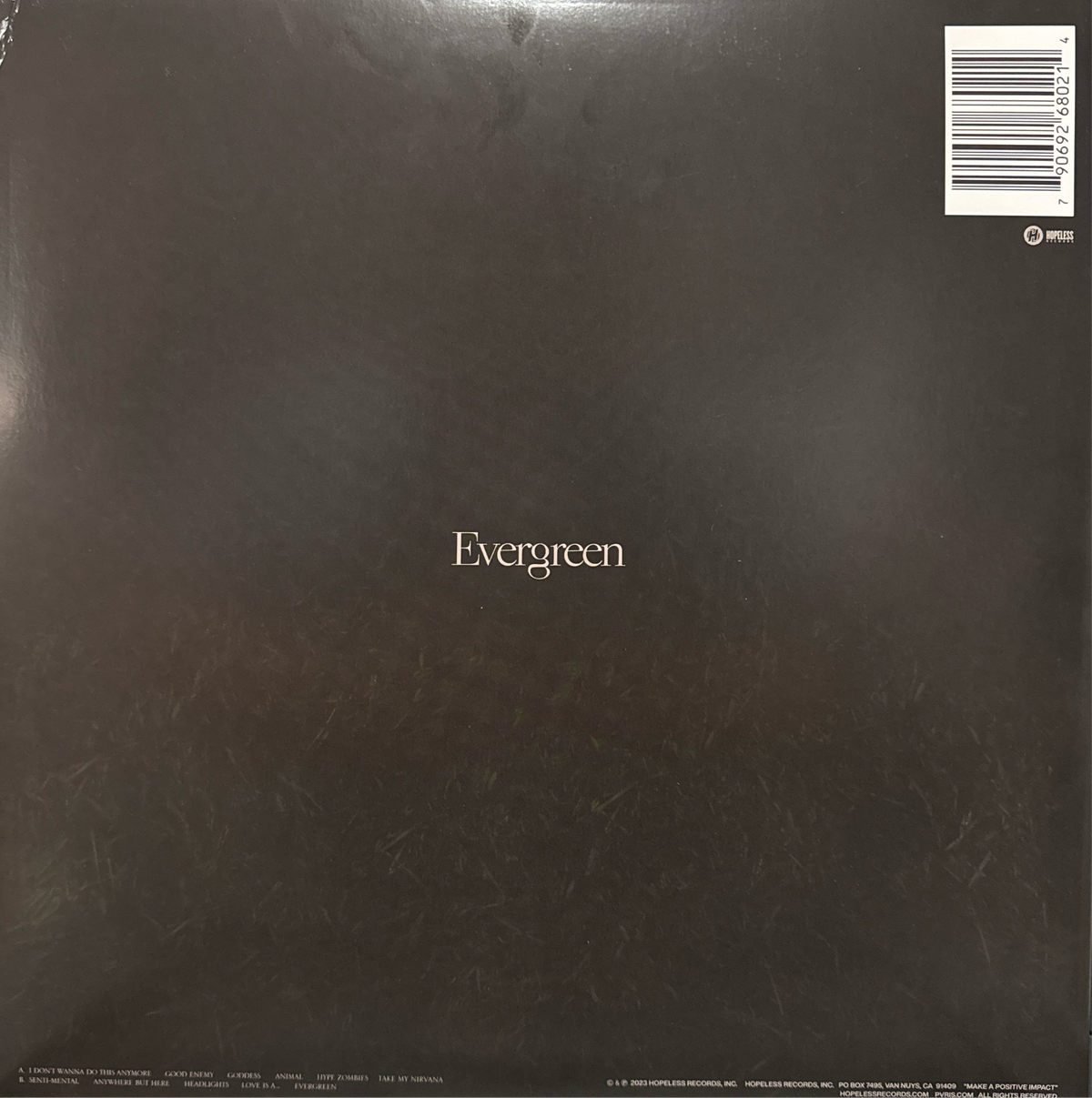 Pvris ‎– Evergreen - signed record