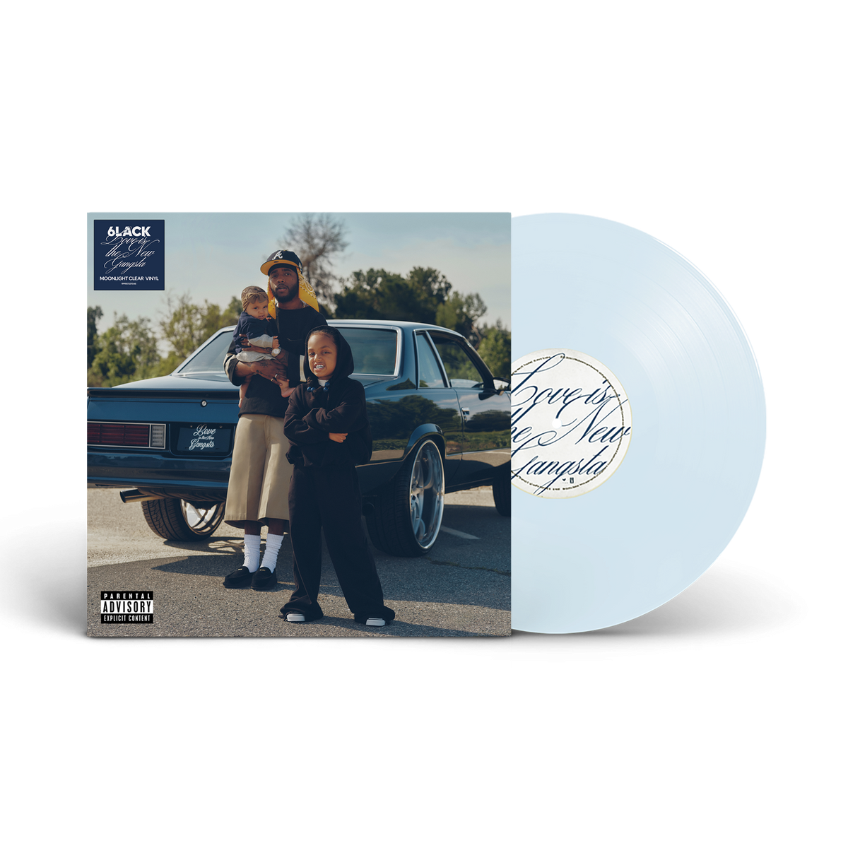 6lack - Love Is The New Gangsta (Alternate Cover) [Moonlight Clear Vinyl] - Vinyl