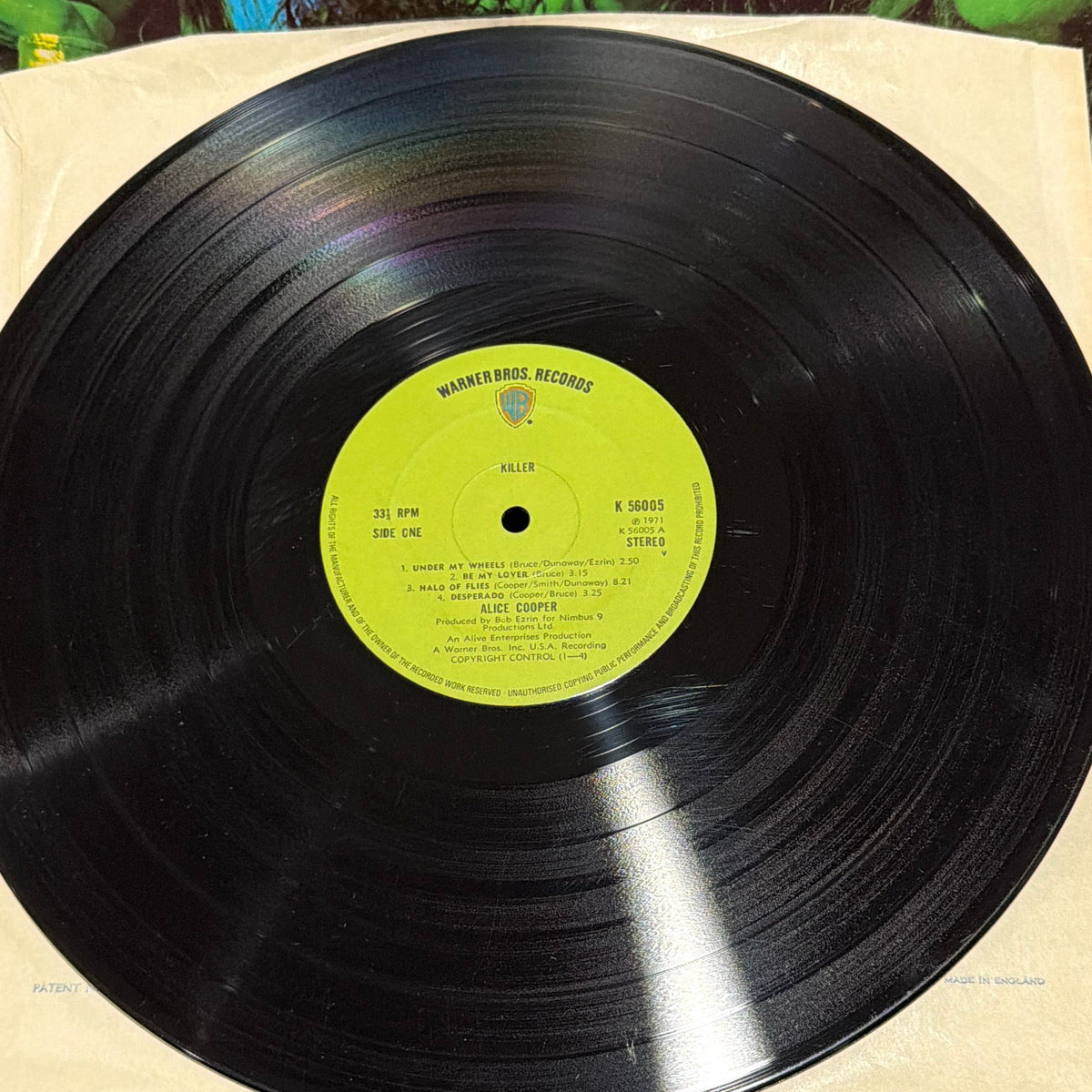 Alice Cooper ‎– Killer – signed record