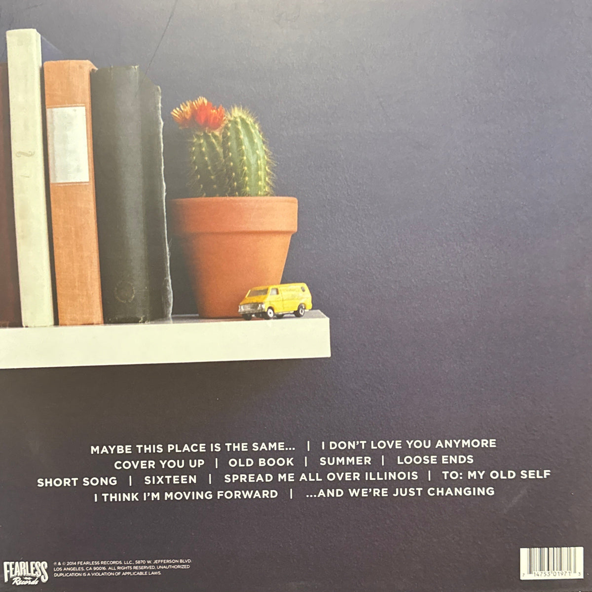 Real Friends ‎– Maybe This Place Is The Same And We're Just Changing - signed record