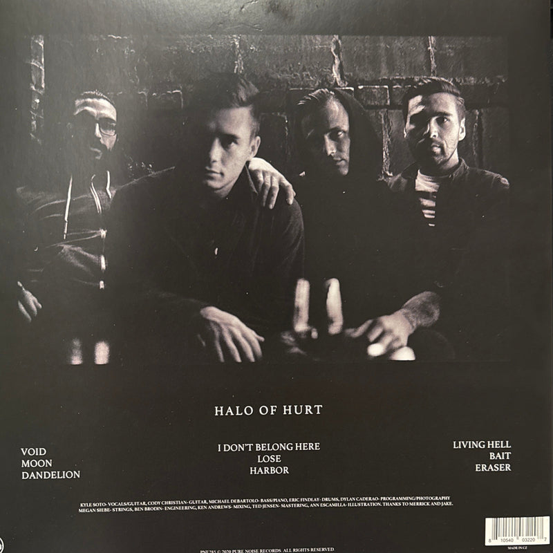 Seahaven - Halo Of Hurt - signed record by James Phillips - drums, vocals