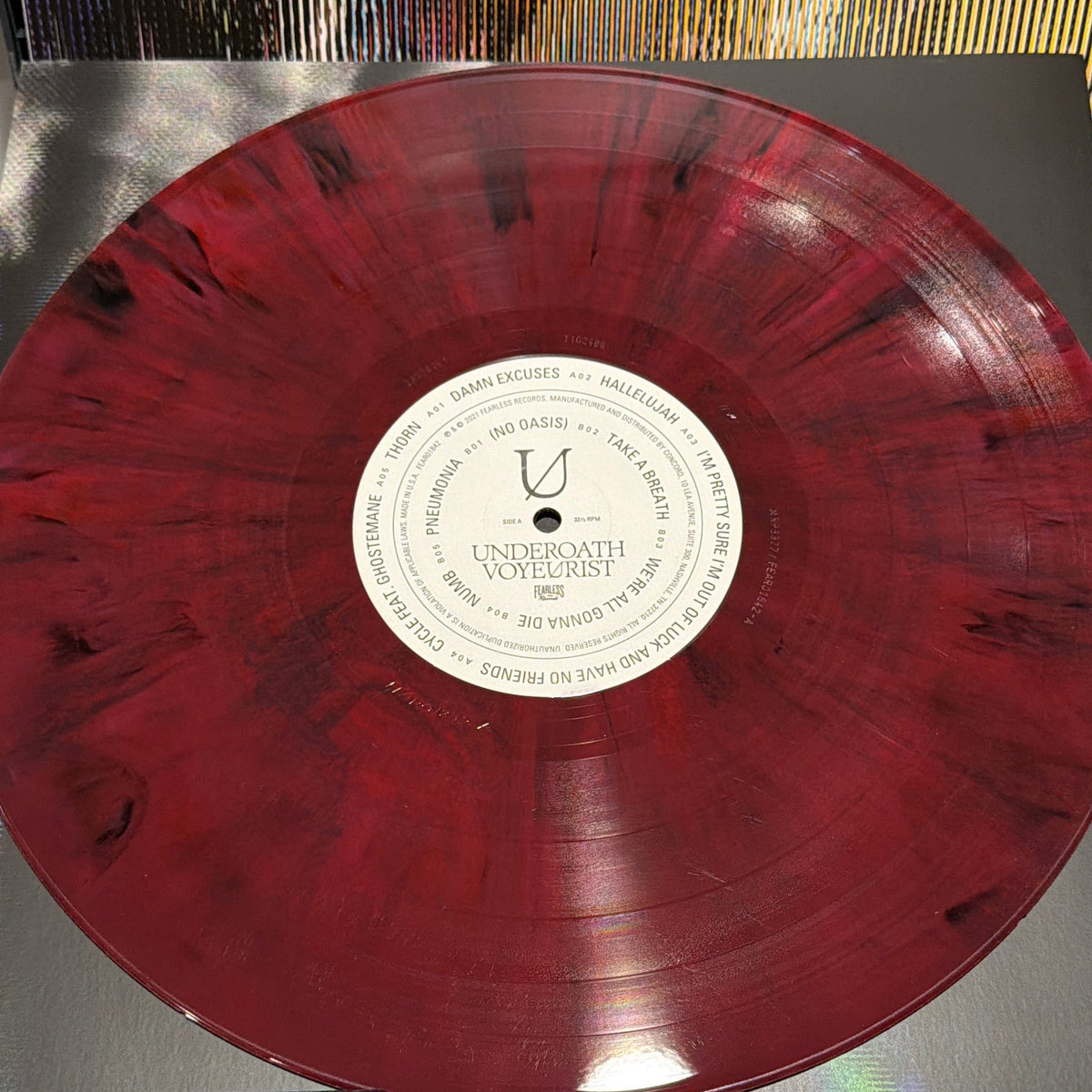 Underoath ‎– Voyeurist – signed record