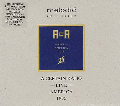 A Certain Ratio - Live America 1985 - CD