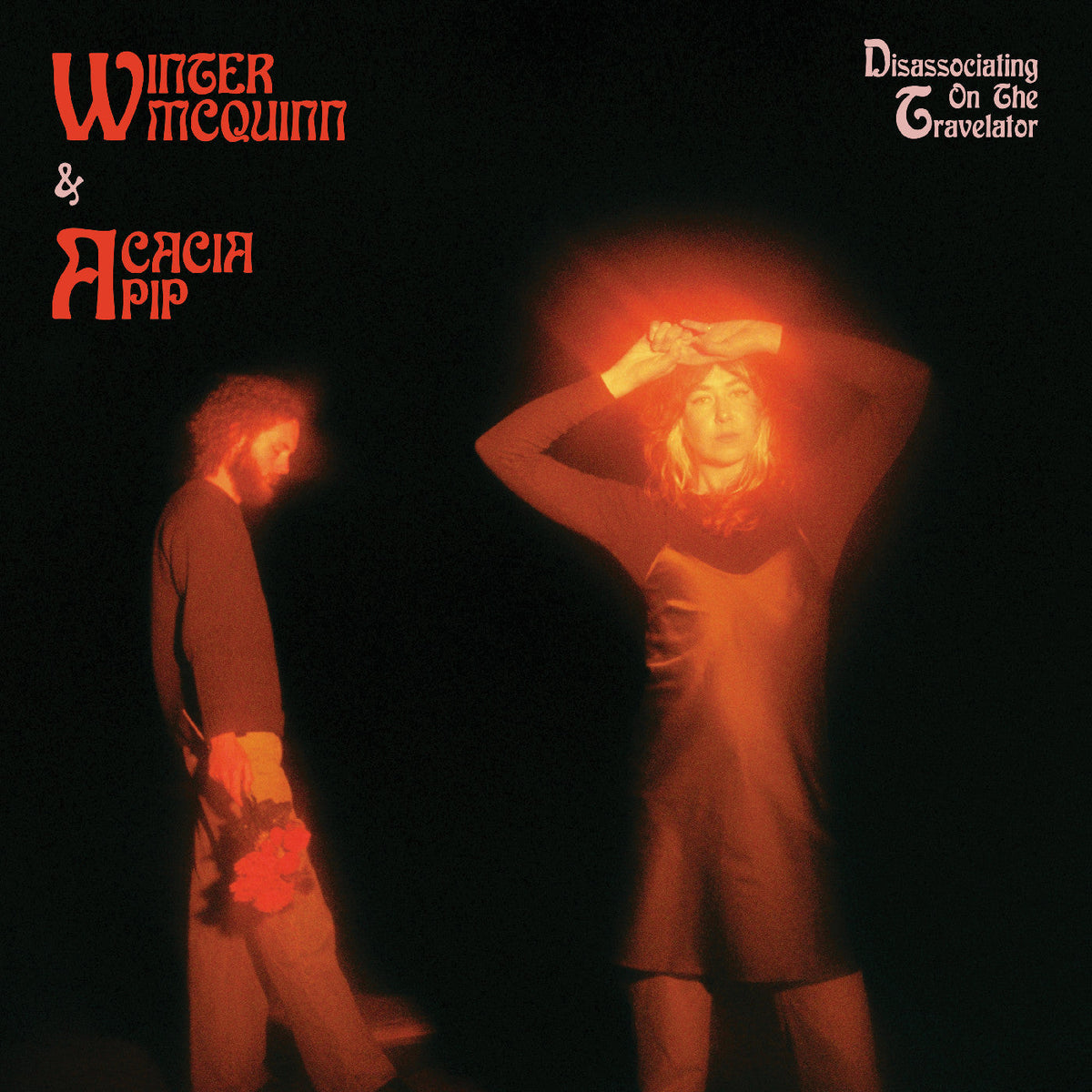 Acacia Mcquinn Winter & Pip - Disassociating On The Travelator ("Pink Haze" Magenta/White Blend Vinyl) - Vinyl