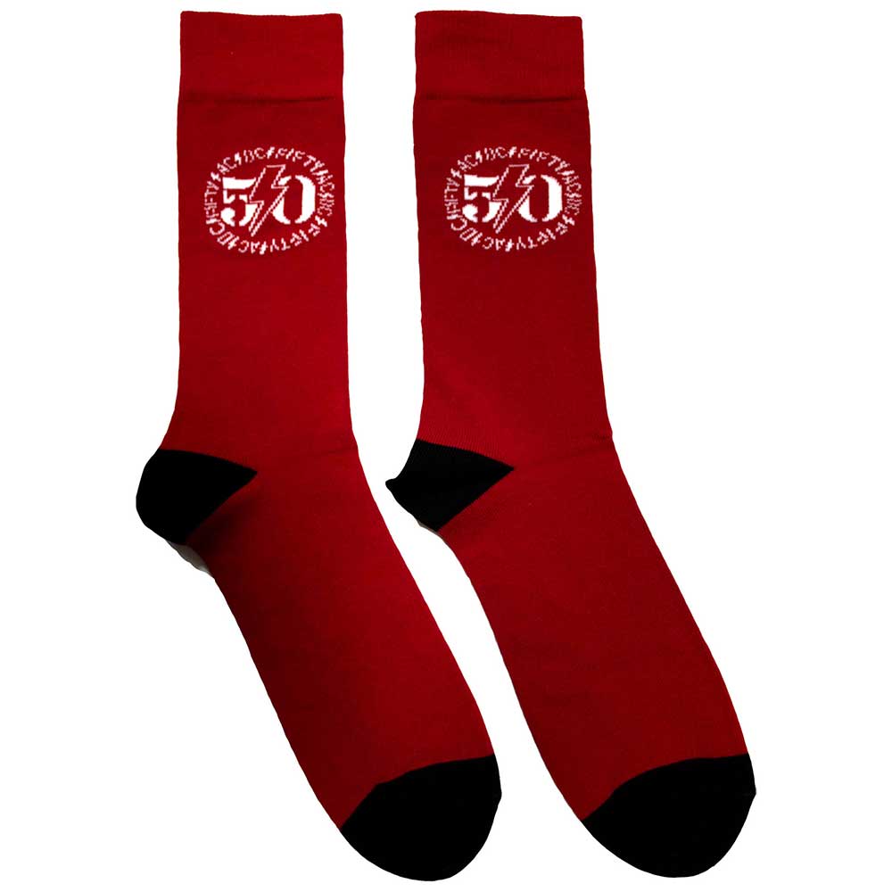AC/DC - 50th Logo - Red