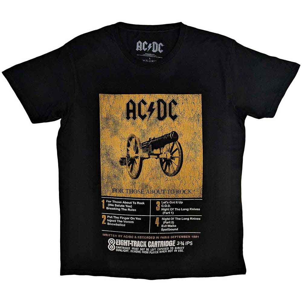 AC/DC - 8 Track - T-Shirt Black