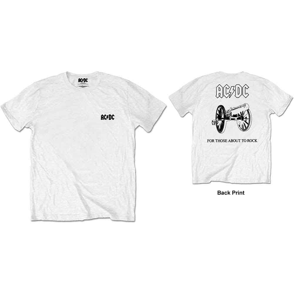 AC/DC - About To Rock - T-Shirt White