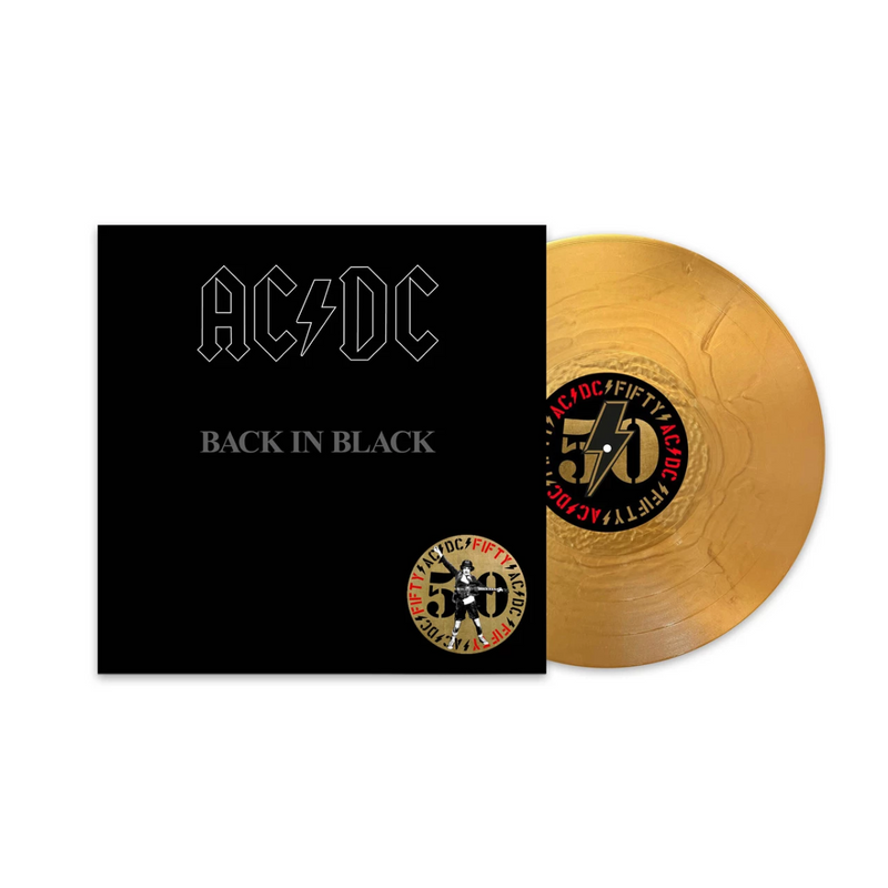 AC/DC - Back In Black (50th Anniversary Edition, Gold Color Vinyl) - Vinyl