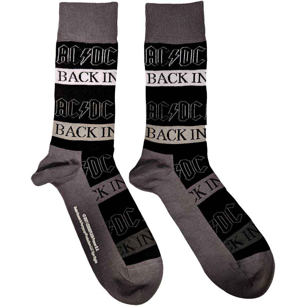 AC/DC - Back In Black - Socks Black