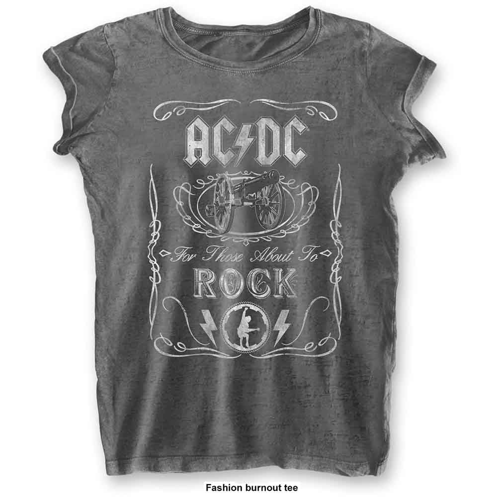 AC/DC - Cannon Swig - T-Shirt Grey