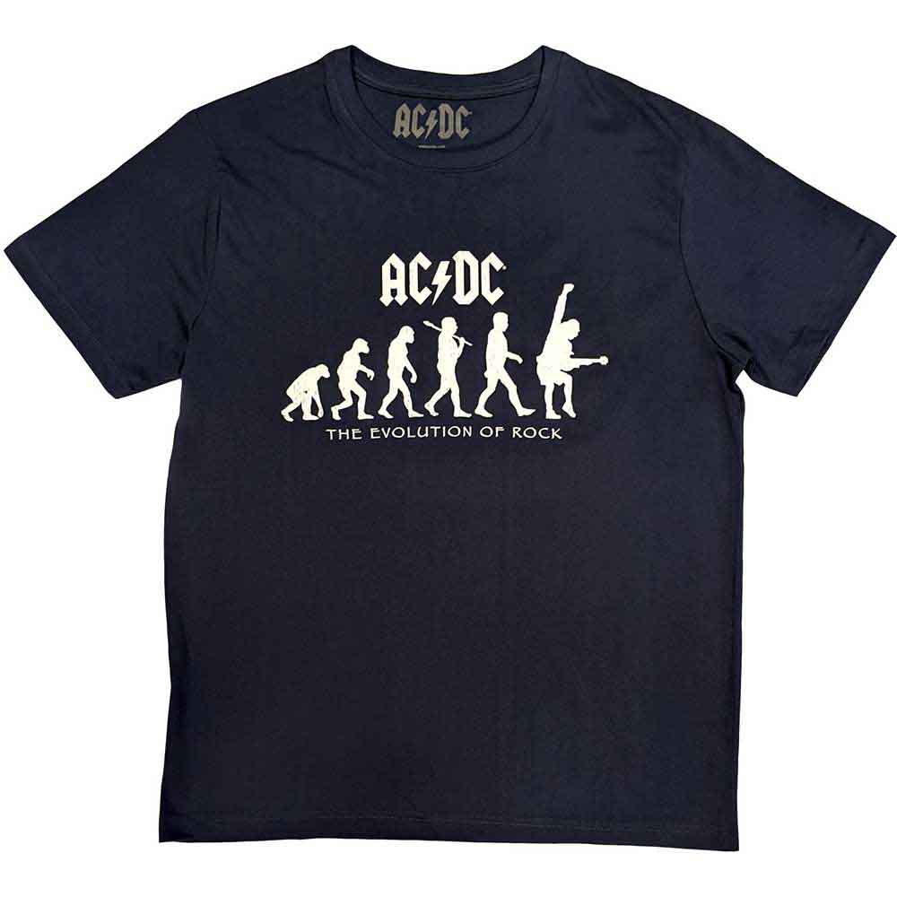 AC/DC - Evolution of Rock - T-Shirt Blue