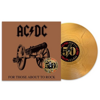 AC/DC - For Those About To Rock (50th Anniversary Edition, Gold Color Vinyl) [Import] - Vinyl