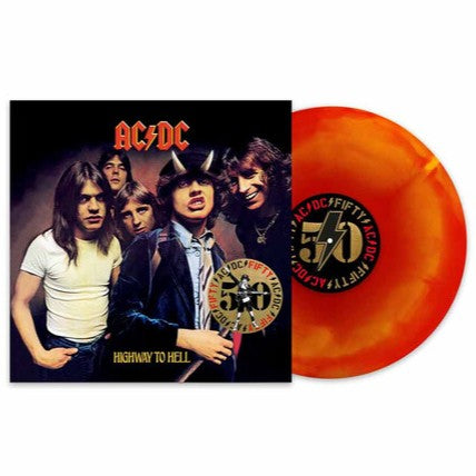 AC/DC - Highway To Hell: 50th Anniversary (Limited Edition, Hellfire Marble Colored Vinyl) - Vinyl