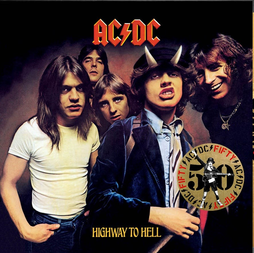 AC/DC - Highway To Hell: 50th Anniversary (Limited Edition, Hellfire Marble Colored Vinyl) - Vinyl