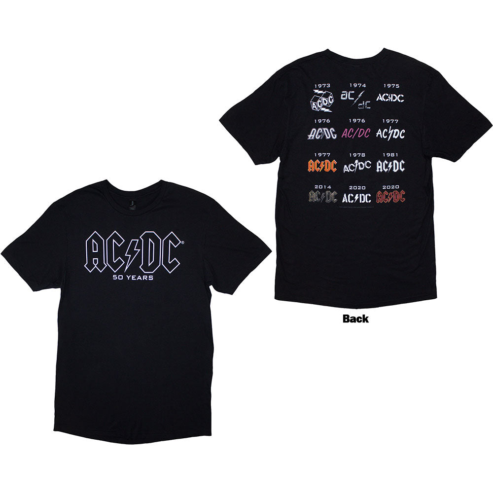 AC/DC - History Logo - Black