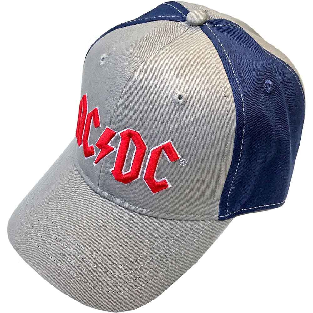 AC/DC - Red Logo - Hat Blue, Grey