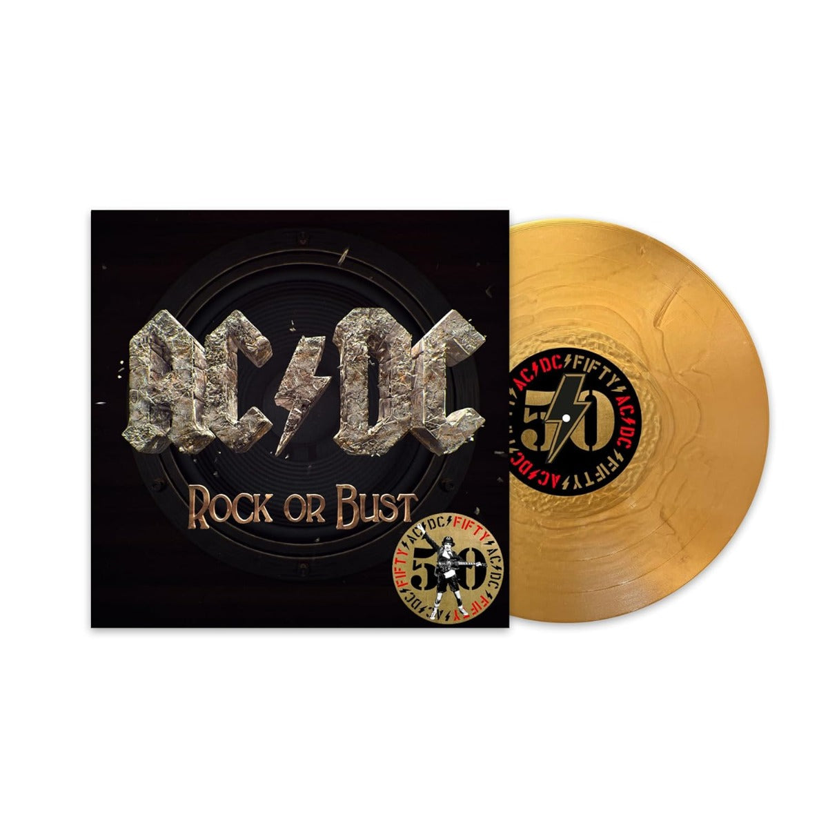 AC/DC - Rock Or Bust (50th Anniversary Edition, Gold Color Vinyl) - Vinyl