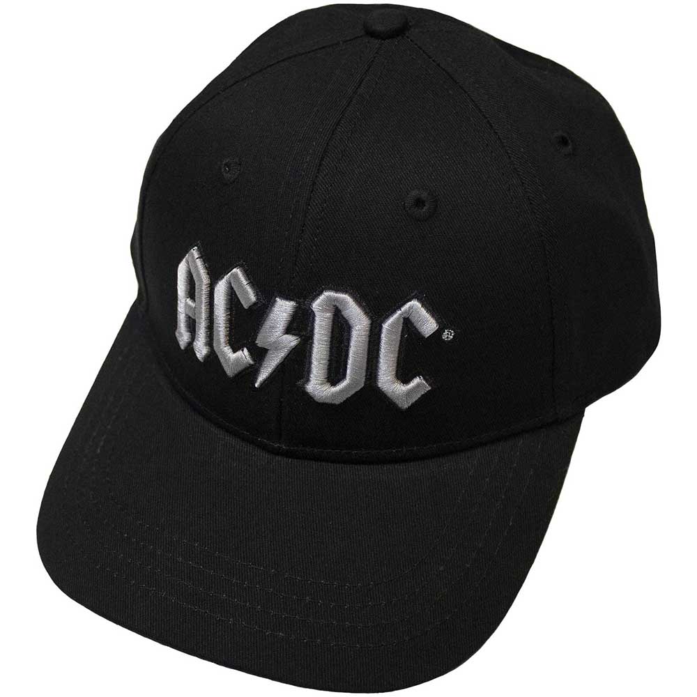 AC/DC - Silver Logo - Black