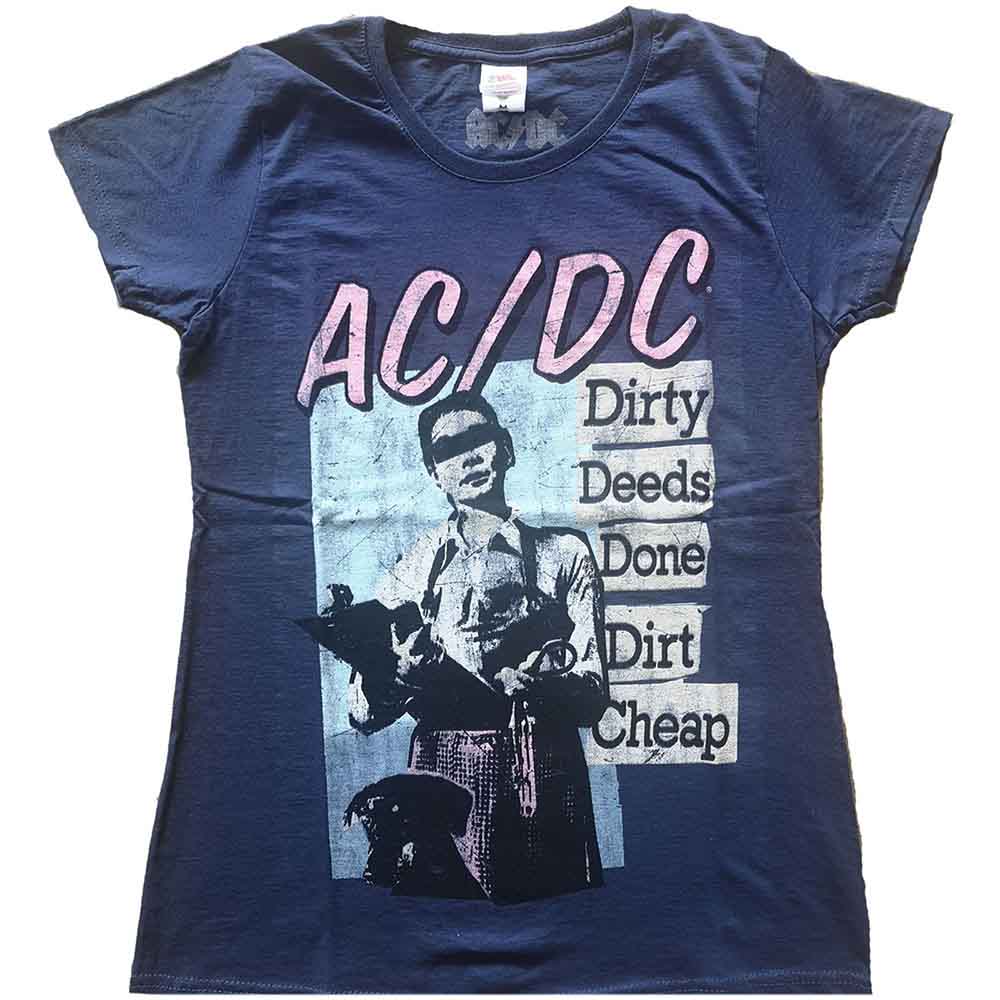 AC/DC - Vintage DDDDC - T-Shirt Blue