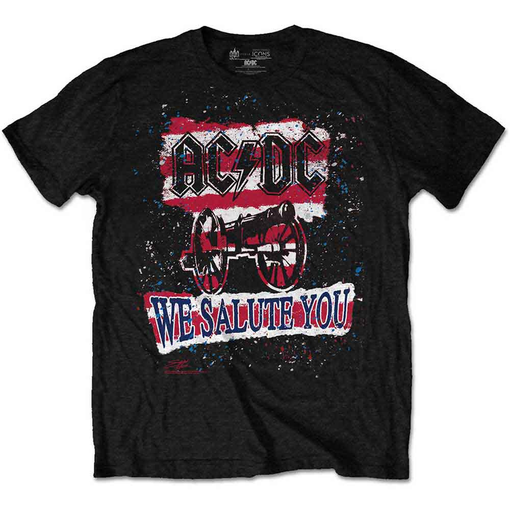 AC/DC - We Salute You Stripe - T-Shirt Black
