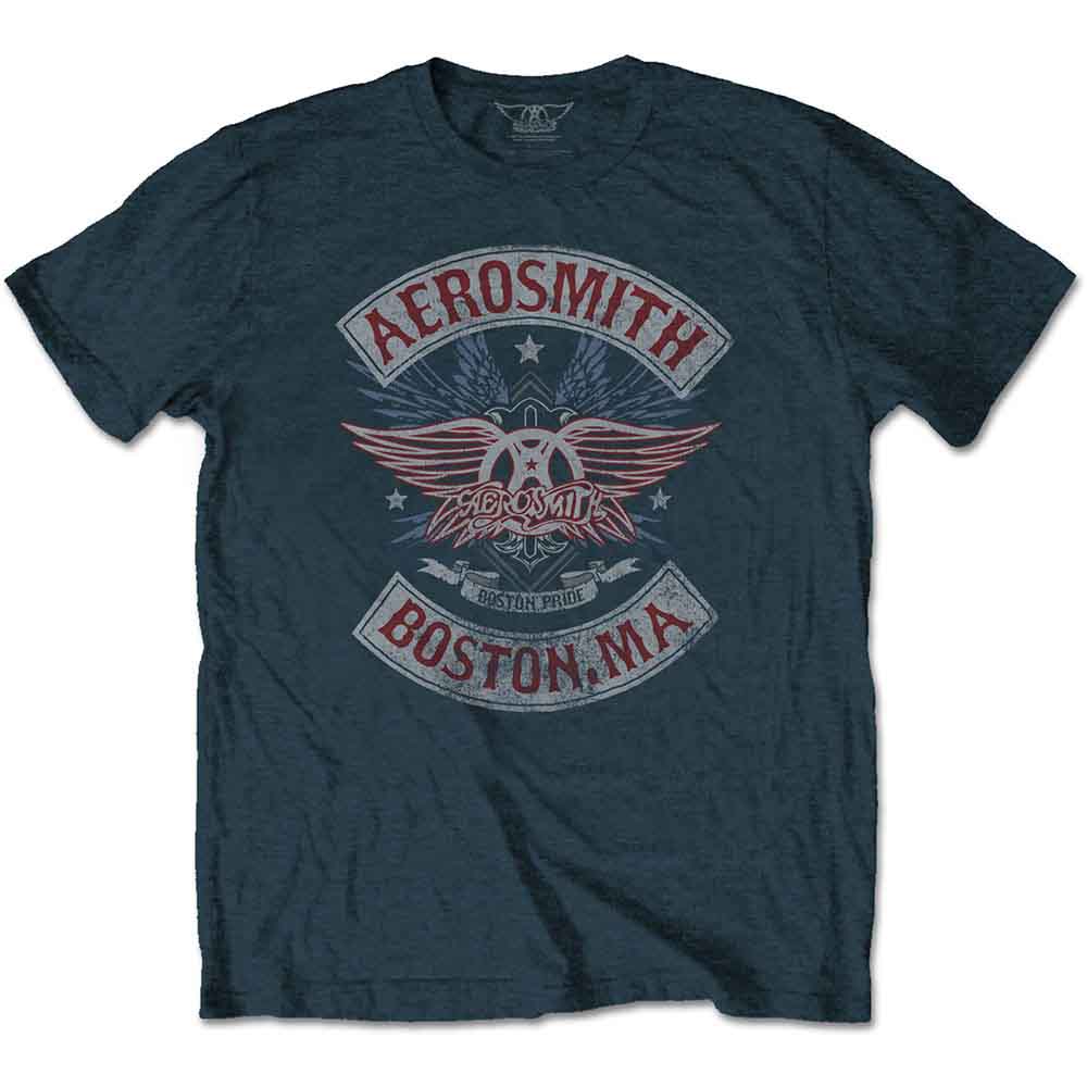 Aerosmith - Boston Pride - T-Shirt Blue