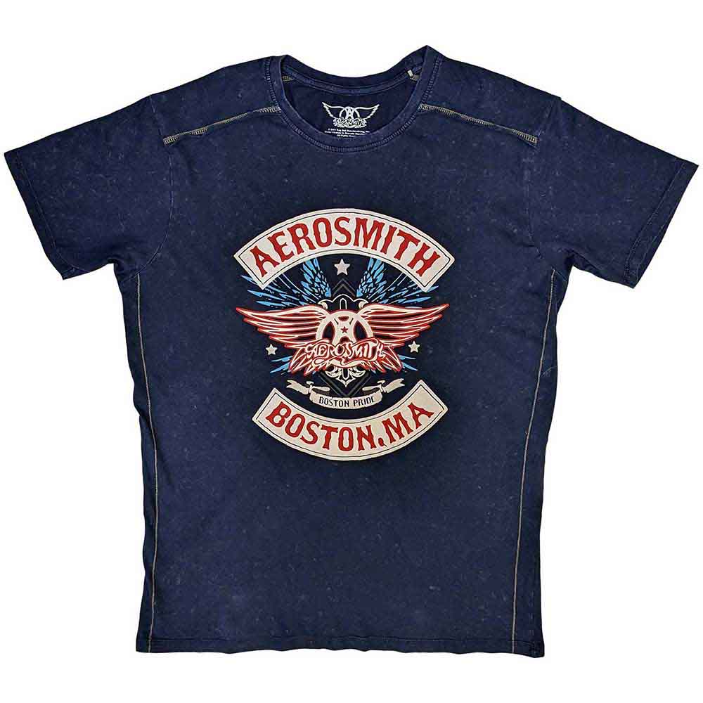Aerosmith - Boston Pride - T-Shirt Blue