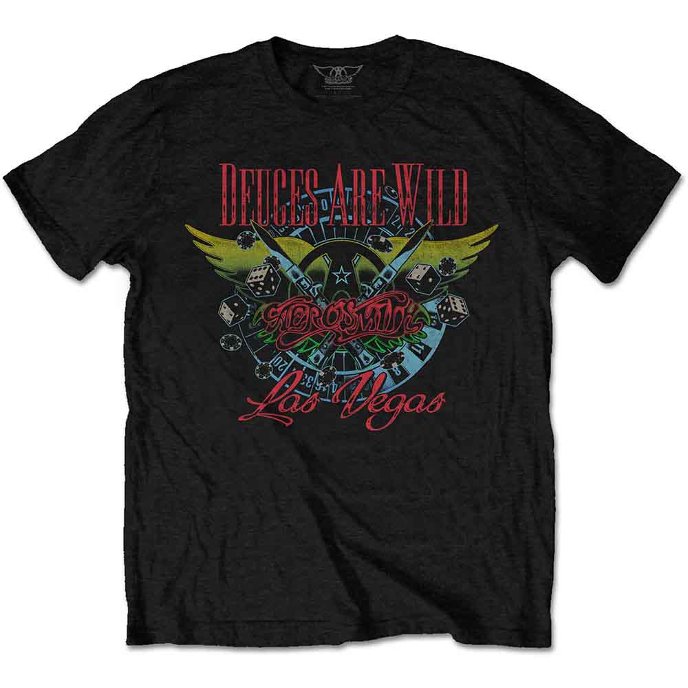 Aerosmith - Deuces Are Wild, Vegas - T-Shirt Black