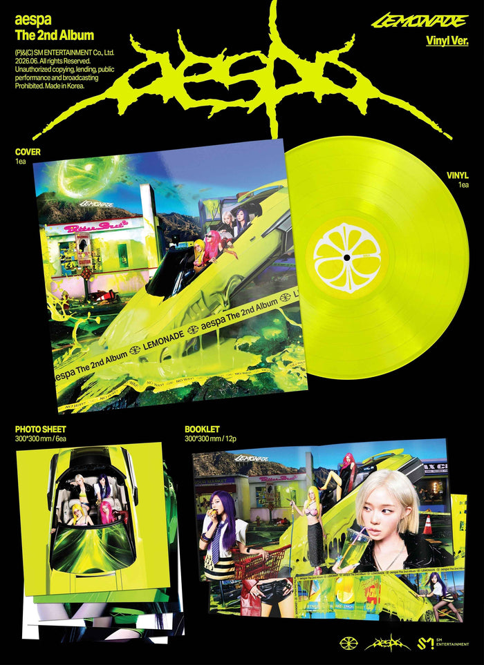 aespa - The 2Nd Album ‘Lemonade’ [Neon Yellow Vinyl] - Vinyl