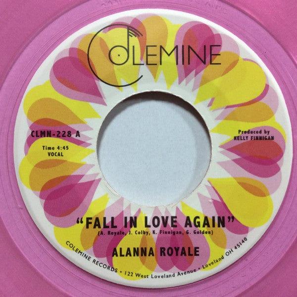 Alanna Royale - Fall In Love Again - Transparent Pink (Clear Vinyl, Pink) (7" Single) - Vinyl
