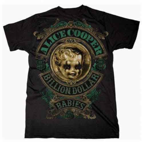 Alice Cooper - Billion Dollar Baby Crest - T-Shirt Black