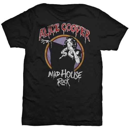 Alice Cooper - Mad House Rock - T-Shirt Black