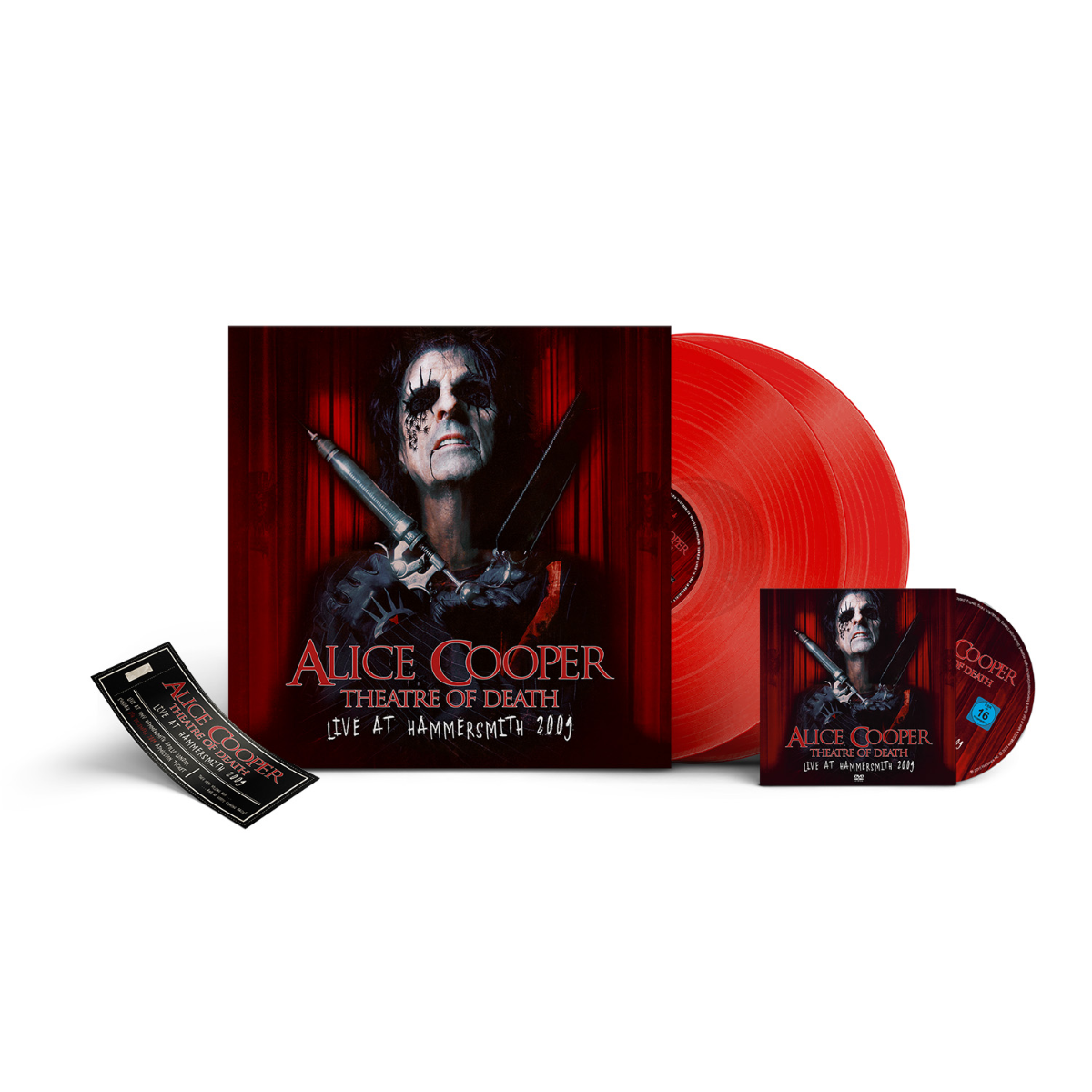 Alice Cooper - Theatre Of Death: Live At Hammersmith 2009 (With DVD, Colored Vinyl, Red) (2 Lp's) - Vinyl