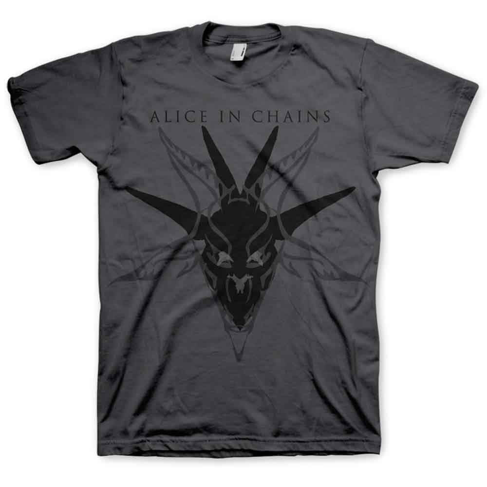 Alice In Chains - Black Skull - T-Shirt Grey