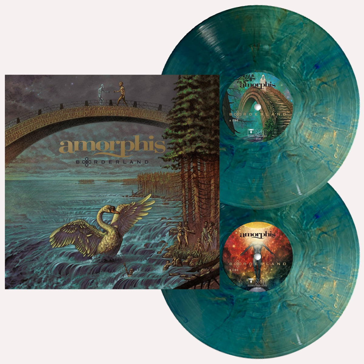 Amorphis - Borderland (Indie Exclusive) ("Borderland" Green Blue Marbled Vinyl) [2Lp] - Vinyl