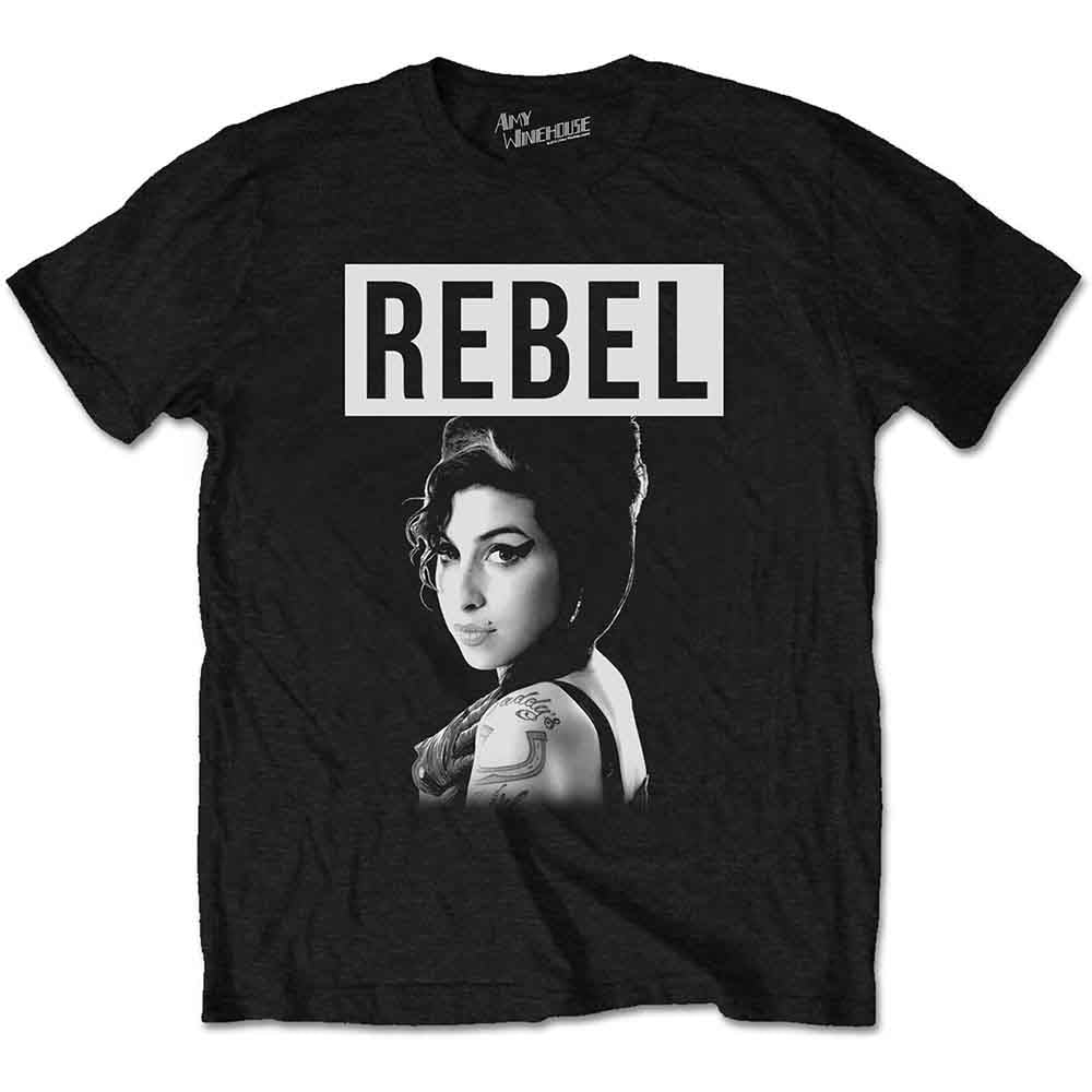 Amy Winehouse - Rebel - T-Shirt Black