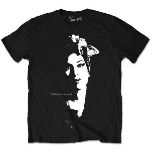 Amy Winehouse - Scarf Portrait - T-Shirt Black