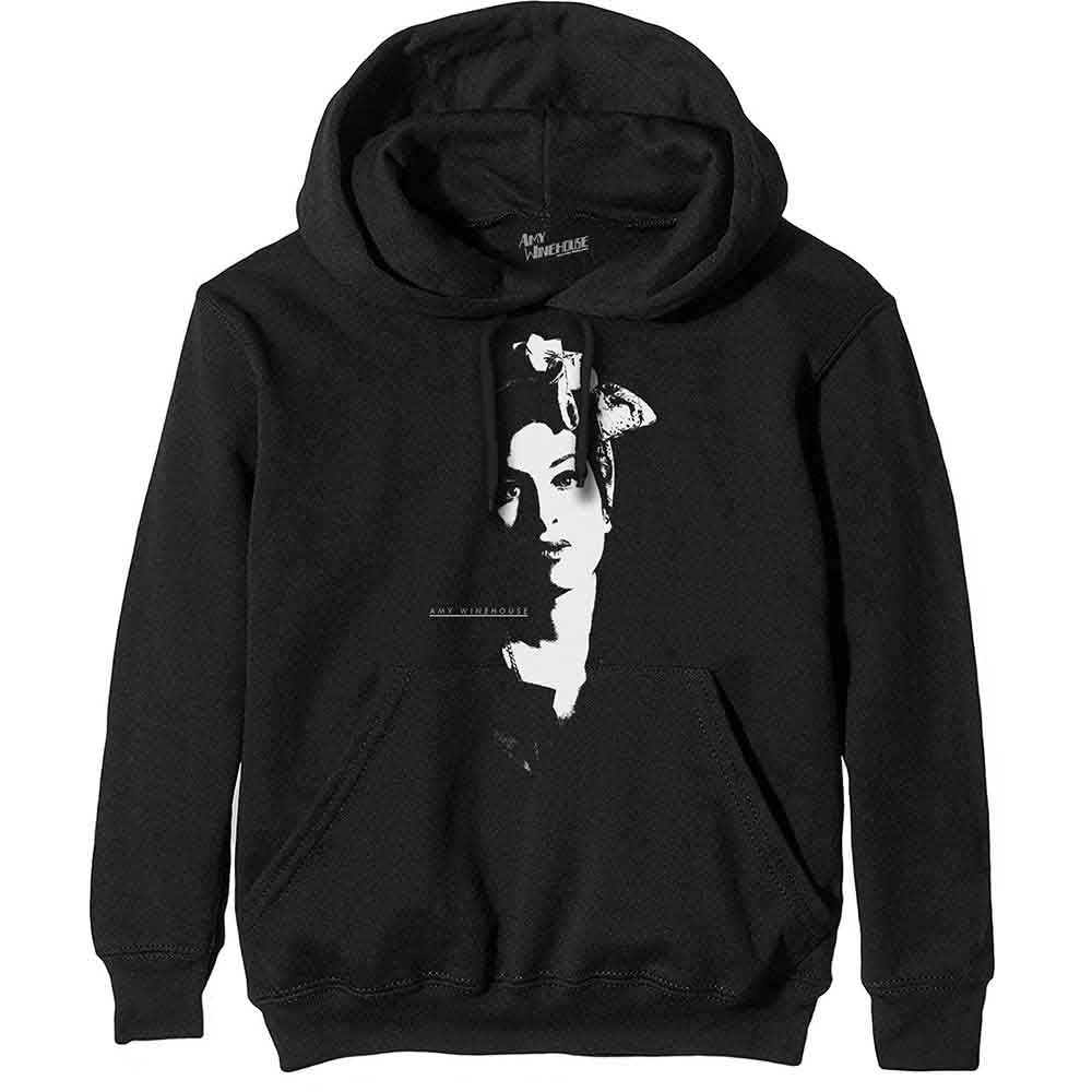 Amy Winehouse - Scarf Portrait - Sweatshirt Black