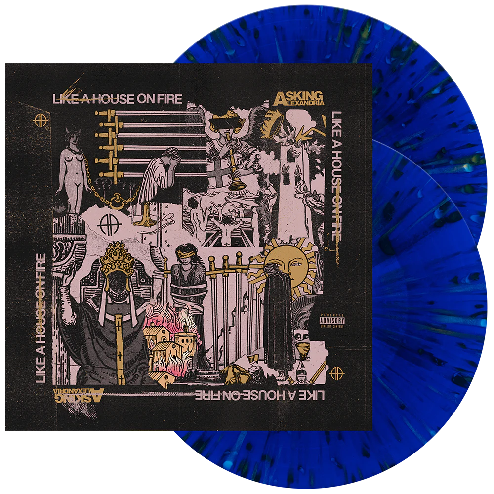 Asking Alexandria - Like A House On Fire (Indie Exclusive, Clear Vinyl, Royal Blue, Pink, Gold) (2 Lp's) - Vinyl