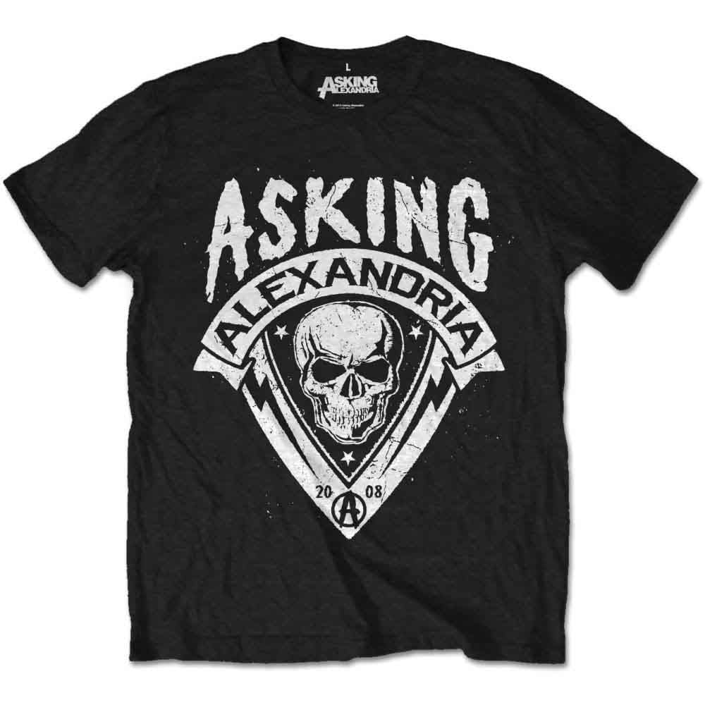 Asking Alexandria - Skull Shield - T-Shirt Black