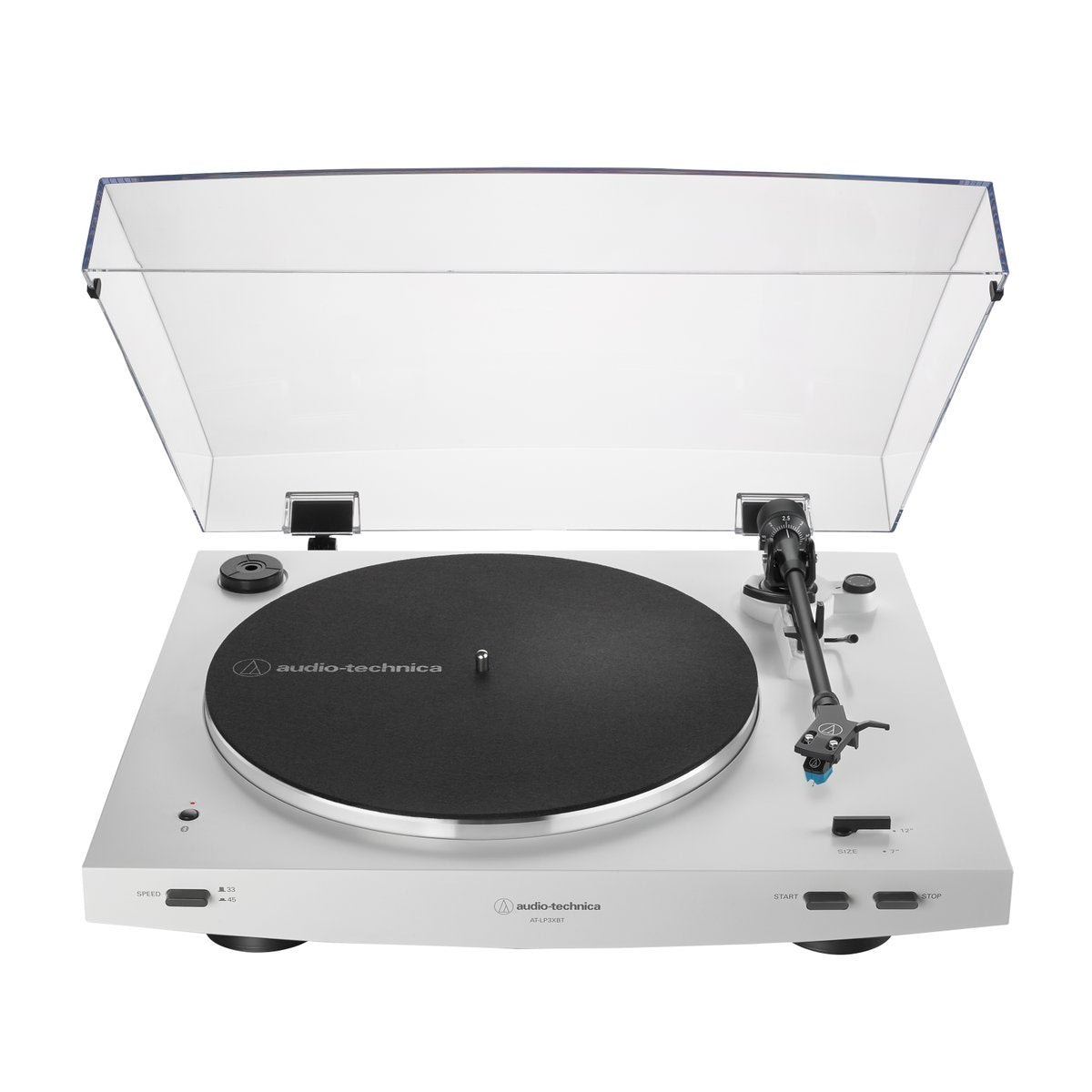 Audio-Technica - AT-LP3XBT WHITE (Automatic Belt-Drive Turntable (Wireless Blu-tooth & Analog)) - Turntables