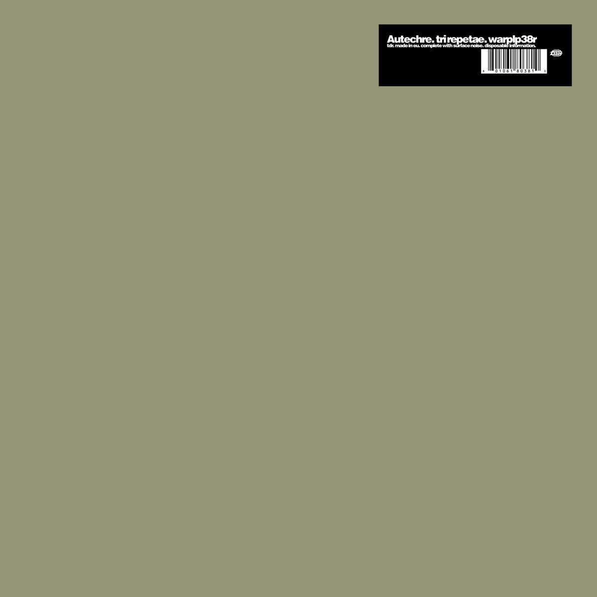 Autechre - Tri Repetae - Vinyl