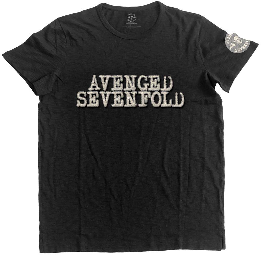 Avenged Sevenfold - Logo & Death Bat - T-Shirt Black