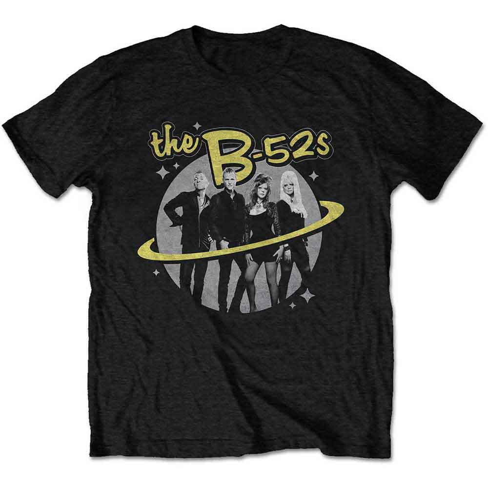 B52s - Saturn Photo - T-Shirt Black