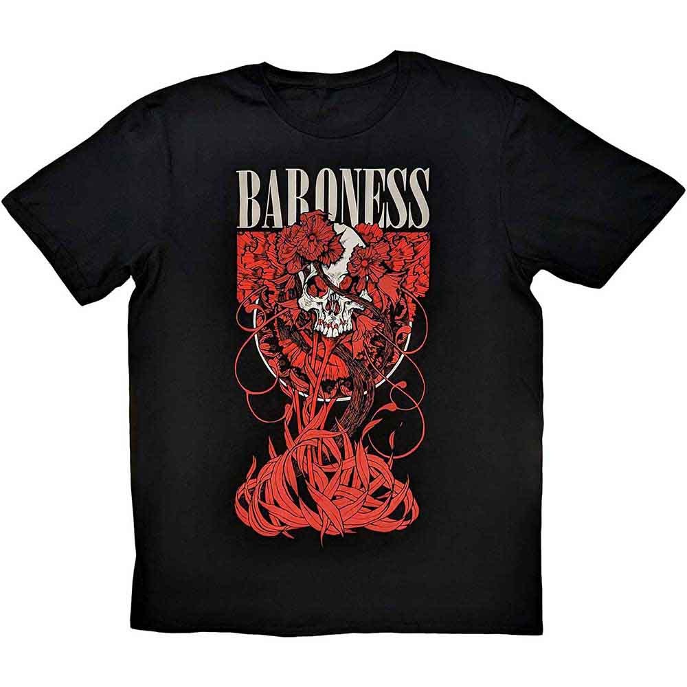 Baroness - Fleur Skull - T-Shirt Black