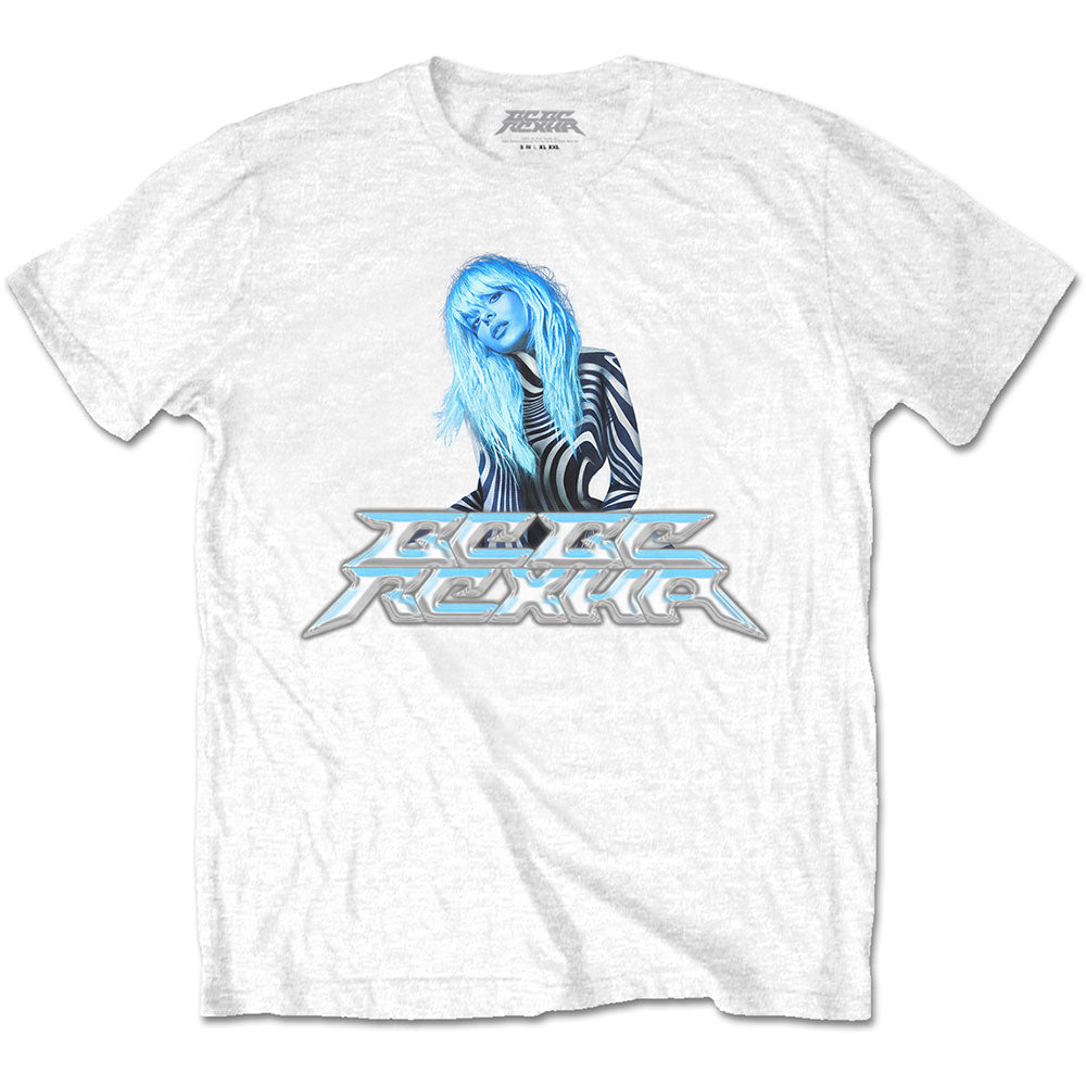 Bebe Rexha - Silver Logo - White