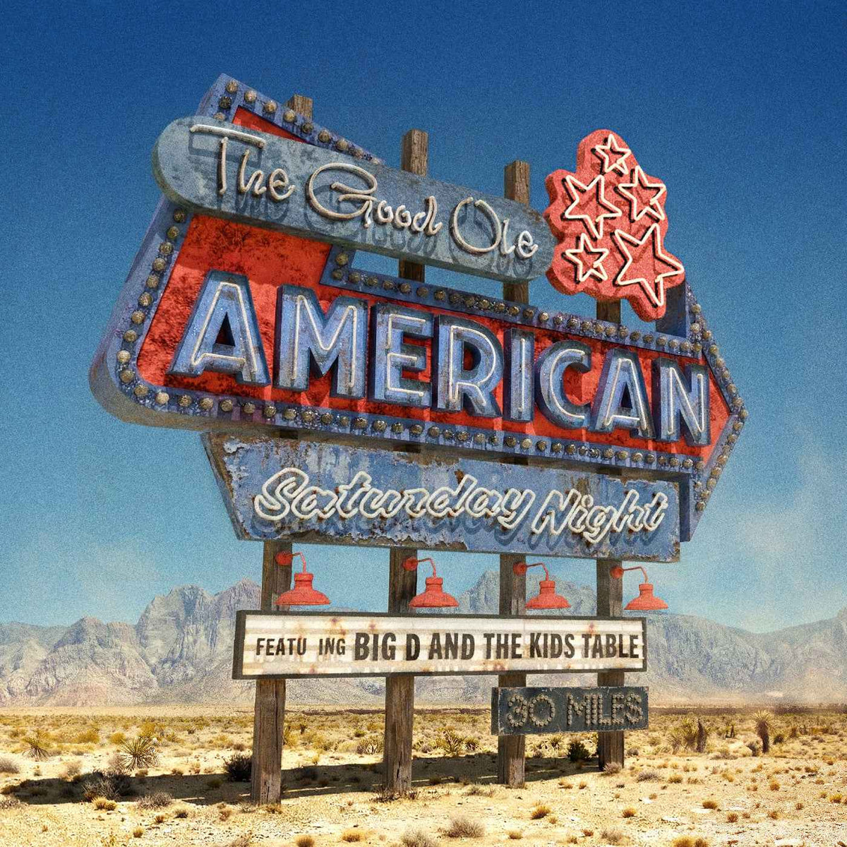 Big D And The Kids Table - The Good Ole American Saturday Night (Blue Dream Splash Vinyl) - Vinyl