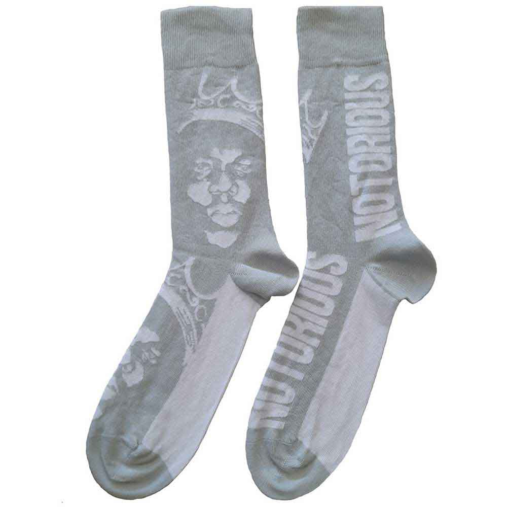 Biggie Smalls - Crown Monochrome - Socks Grey, White